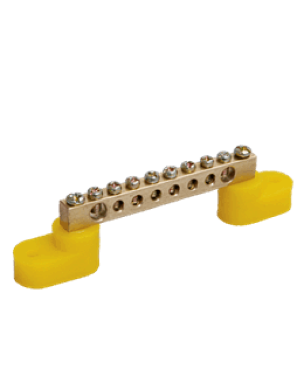 Шина нулевая на 2-х угловых изоляторах  ШНИ-6х9-8-У2-Ж ИЭК