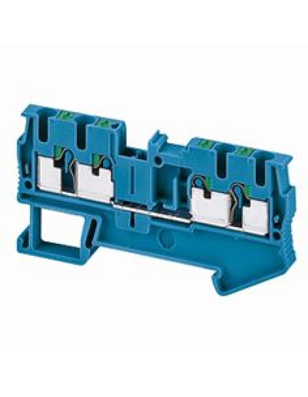 Зажим клеммный проходной SE размер ячейки 5.2мм сечение провода 0.08мм? (NSYTRP24BL)