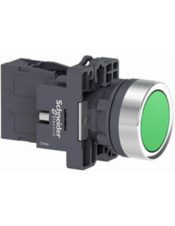 Кнопка (1НO) зеленая с фиксацией, SE