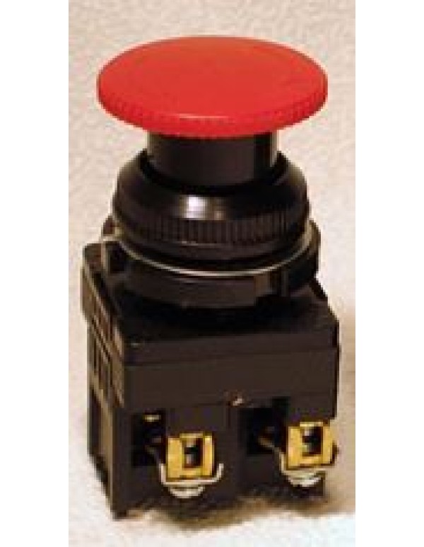 Кнопка гриб с фиксац. 10А 660В КЕ-141/3 2р  красн. (исполнение 3)