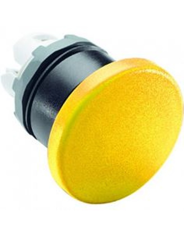 Кнопка MPM1-20Y ГРИБОК желтая (только корпус) без фиксации 40мм