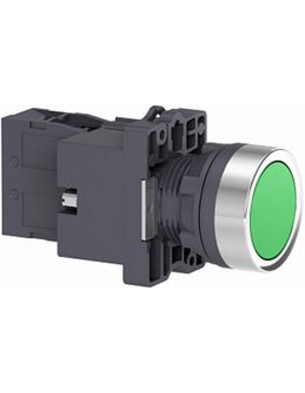 Кнопка с подсветкой ,СLED,24В.,ЗЕЛЕН.,1НO