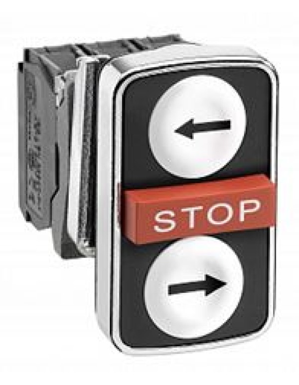 Кнопочный выключатель в сборе SE 3 управляющих элемента белый без фиксации, (XB4BA711137)