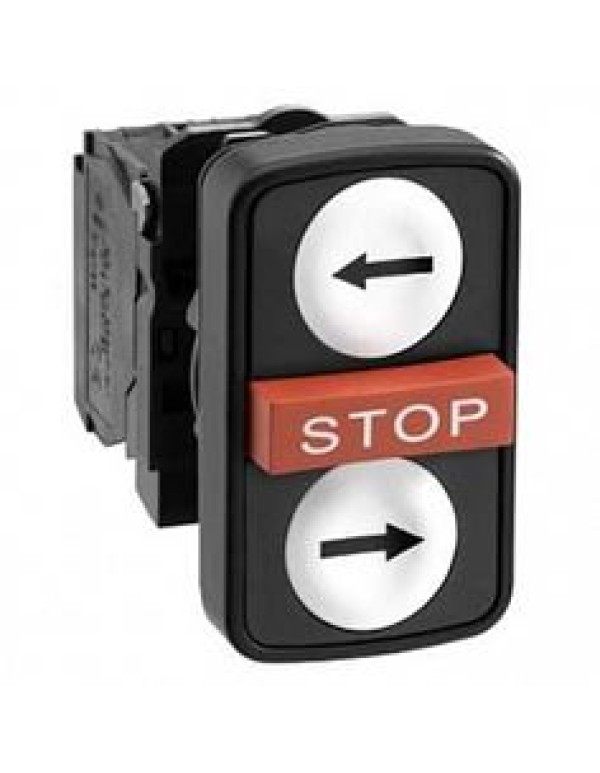 Кнопочный выключатель в сборе SE 3 управляющих элемента белый без фиксации, (XB5AA711137)