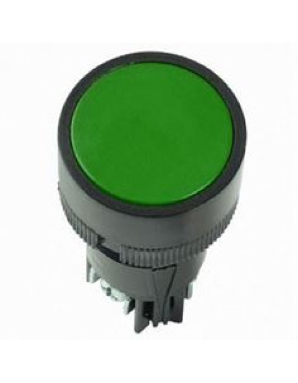Кнопочный выключатель в сборе TDM 1 управляющий элемент зеленый без фиксации, (SQ0704-0024)
