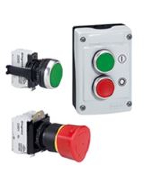 Osmoz головка кнопки экстр.откл.ЧЕРН. 40мм. возвр-пов.