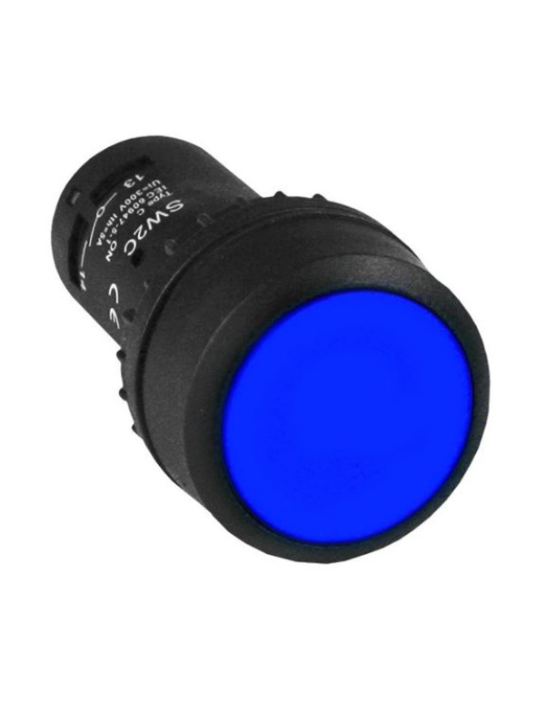 Кнопка SW2C-11 возвратная синяя NO+NC EKF PROxima | sw2c-11s-b | EKF