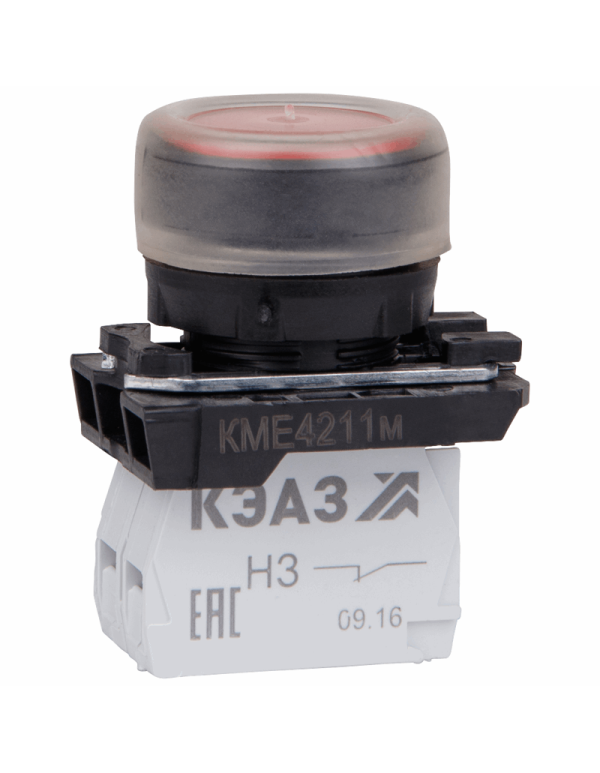 Кнопка КМЕ4211м-красный-1но+1нз-цилиндр-IP65 | 248244 | КЭАЗ