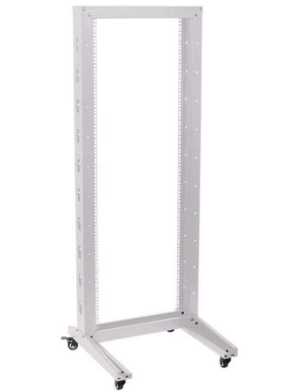 19  однорамная стойка, 32U, 600x600, на роликах, серая | LF35-32U66-1R | ITK