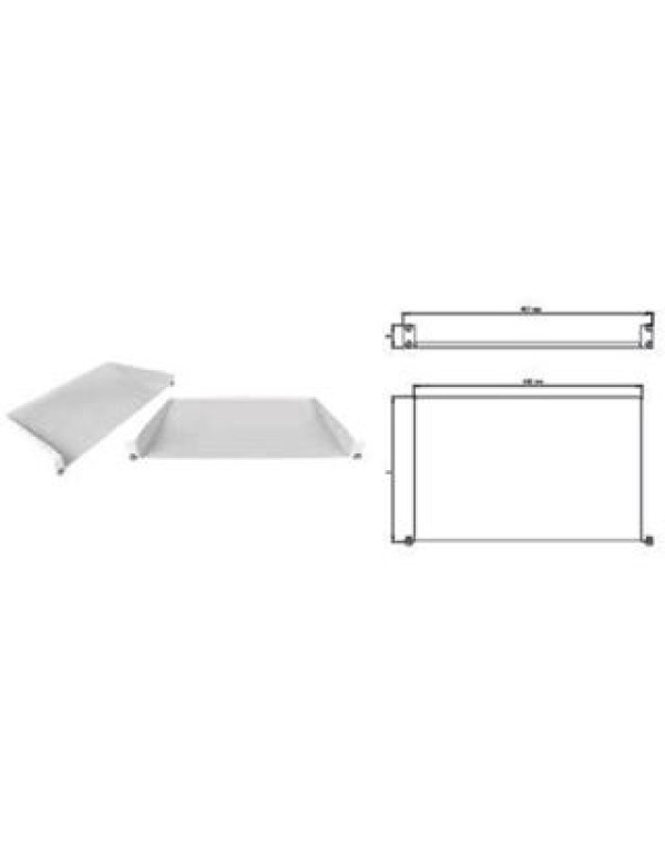 Полка 19 консольная глубиной 350мм 1U серая RS135-350P ITK