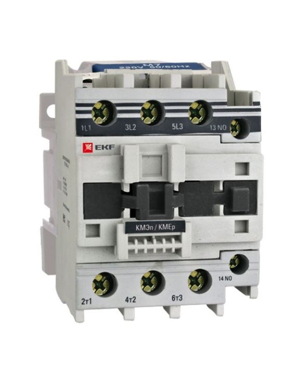 Контактор малогабаритный КМЭп 50А 220В DC 1NO 1NC EKF PROxima | ctr-s-50-220-nc-no-p | EKF