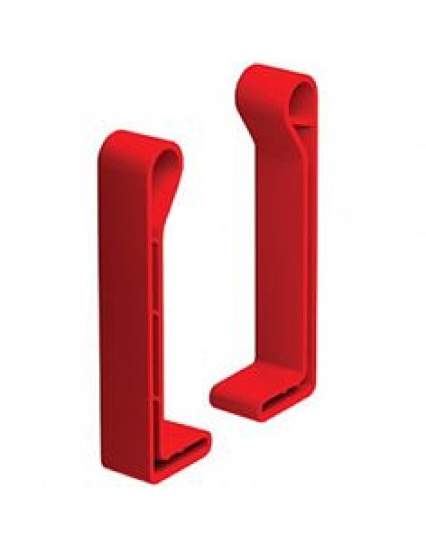 Заглушка торцевая для профиля  50, пластик красного цвета RAL3020