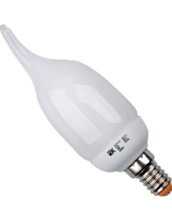 Лампа энергосберегающая свеча КЭЛ-CВ Е14 9Вт 6500К ИЭК