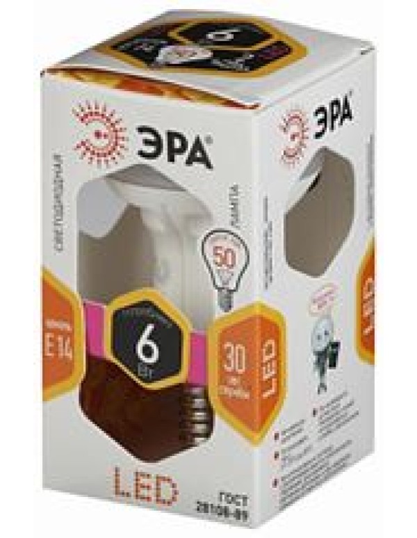 ЭРА LED smd R50-6w-827-E14.. (10/100/2000)