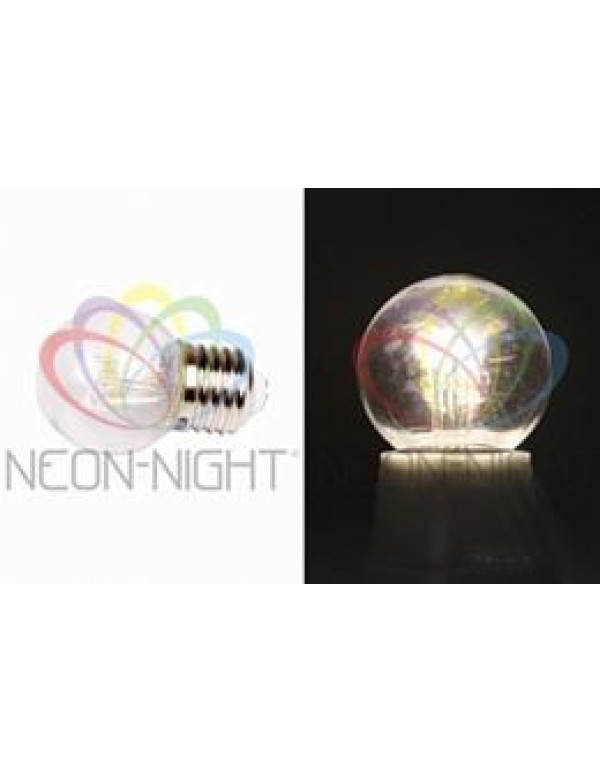 Лампа шар LED е27 DIA 45, 6 белых светодиодов, эффект лампы накаливания