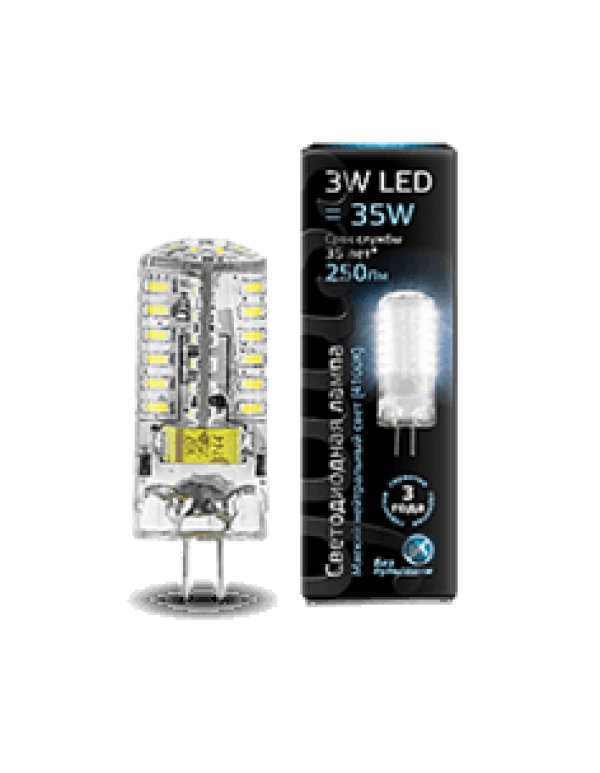 Лампа светодиодная Gauss капсула 3Вт (SS107707203)