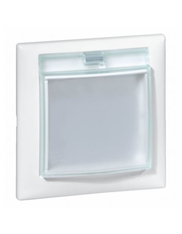 Рамка Valena (1пост) IP44 с прозрачной крышкой белая 