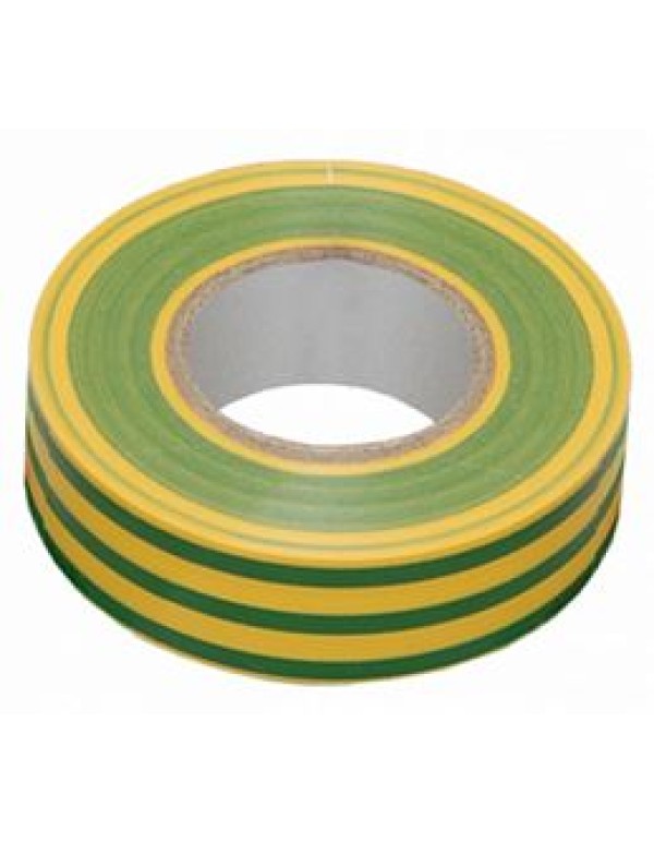 Изолента ПВХ 15мм х 10м желто-зеленая ИЭК