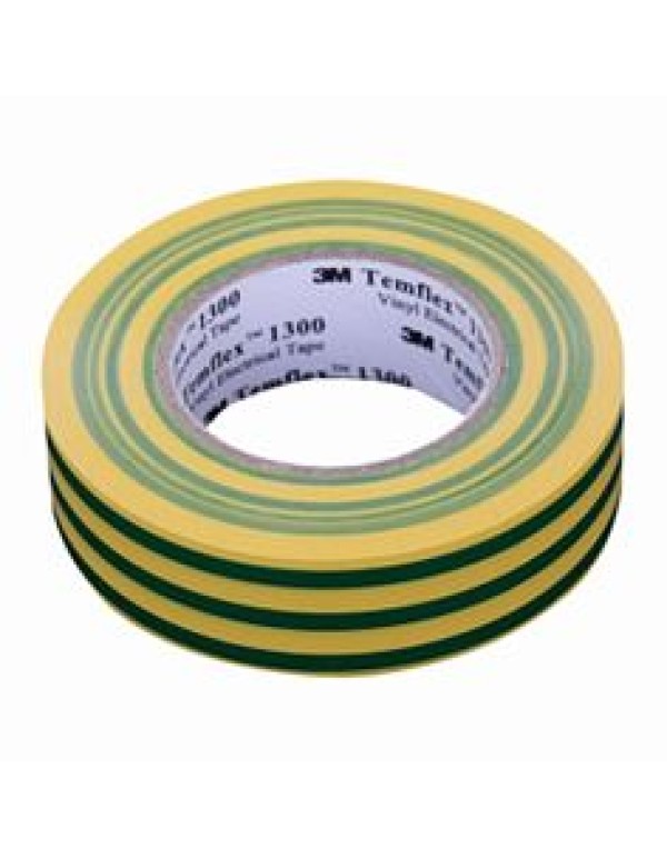 Изолента ПВХ 19мм х 20м желто-зелёная 3М™
