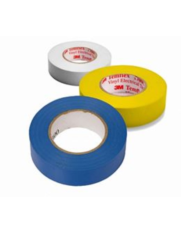 Изолента ПВХ в УПАК (3 шт.) 19мм х 20м синяя, белая, желтая 3М™