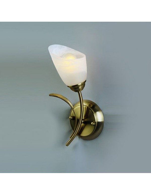 Бра MW-Light Флора медовая бронза/стекло 1*60W  E14