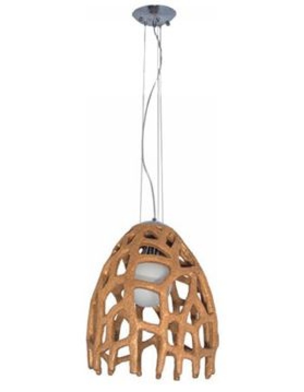 Люстра MW-Light Омега коричневый акрил/стеклянный плафон 1*60W E14