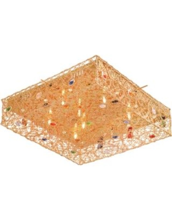 Люстра MW-Light Скарлет Золото/Разноцветное стекло 9*20W G4