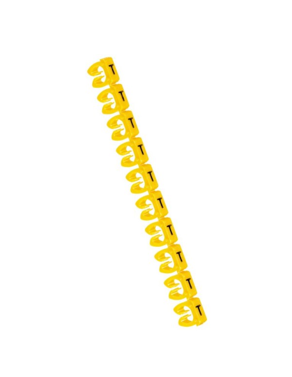 Маркер CAB 3 - для кабеля 4-6 мм? - заглавная буква T | 038379 | Legrand