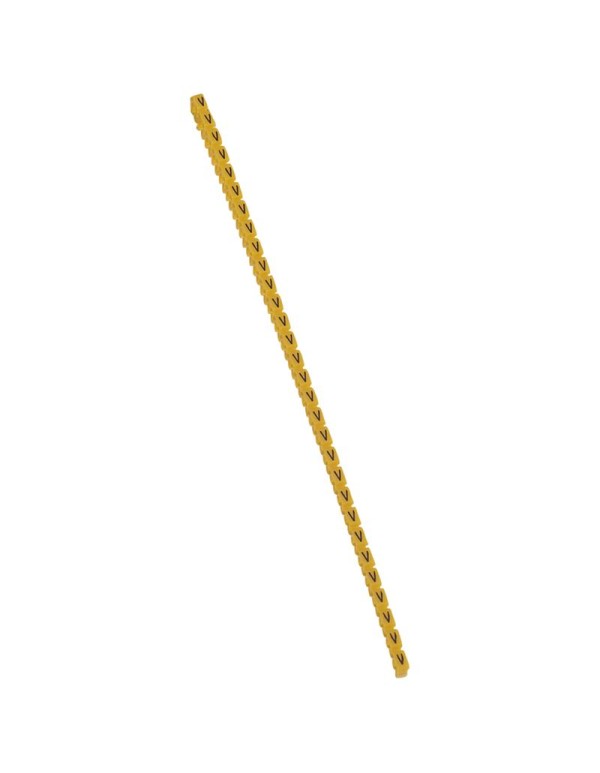 Маркер CAB 3 - для кабеля 4-6 мм? - заглавная буква V | 038381 | Legrand