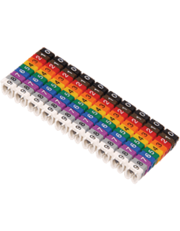 Маркер МКН- N  желтый 6 мм2 (1000шт/упак) ИЭК