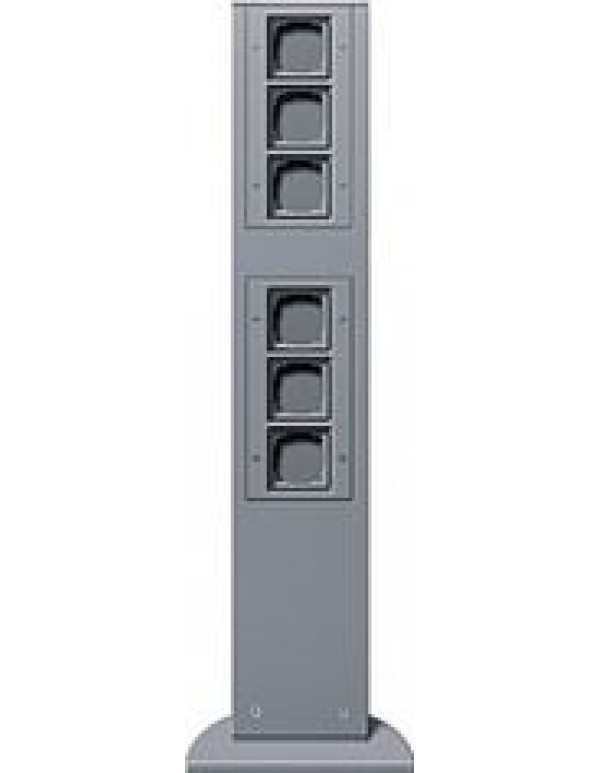 Стойка 3+3 поста 769 мм алюминий Gira