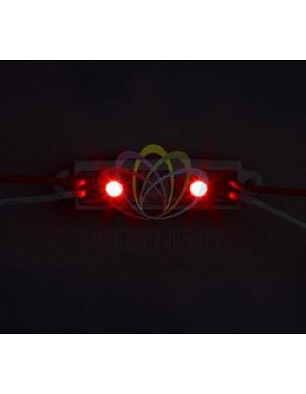 Модуль светодиодный, IP67 влагозащищенный, 2 SMD 5050 диода, КРАСНЫЙ