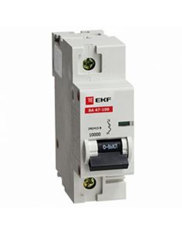 Автоматический выключатель ВА 47-100, 1P 40А (D) 10kA EKF