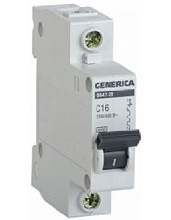 Выключатель автоматический 1-пол.  25A C 4,5кА ВА47-29 GENERICA