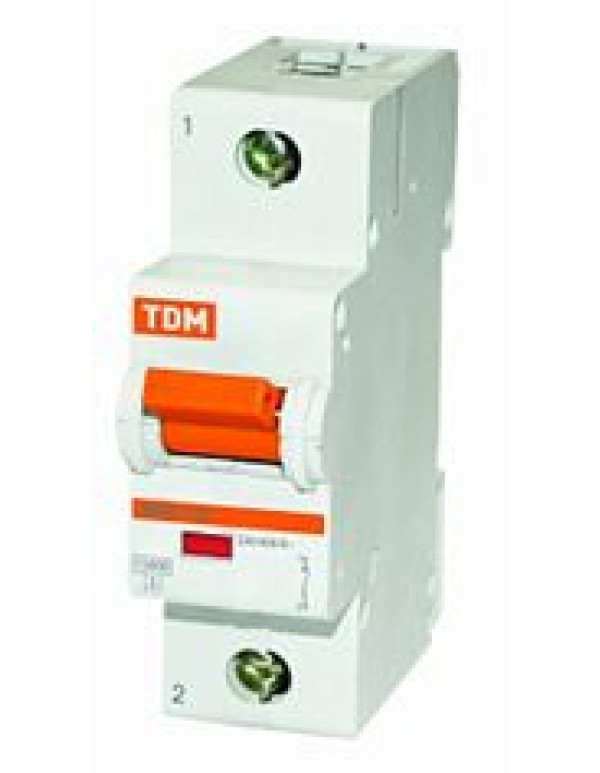 Выключатель автоматический ВА47-125 1Р 35А 15кА х-ка D TDM