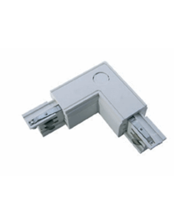 Соединитель внутренний L-образый правый белый