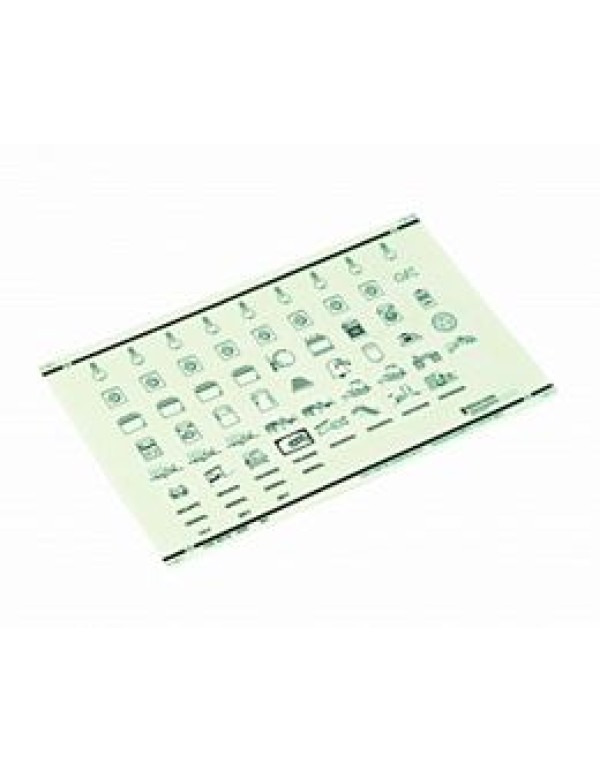 Этикетки символов самоклеющ. (стандартные) для боксов 1лист