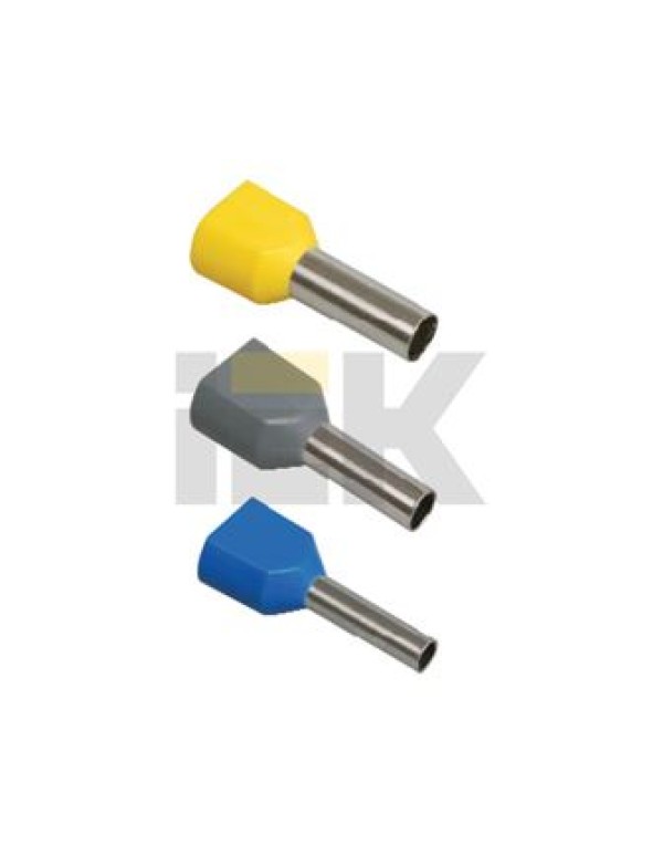 Наконечник-гильза НГИ2 10-14 с изолированным фланцем (слоновая кость) (100 шт) | UTE10-D10-0-100 | IEK