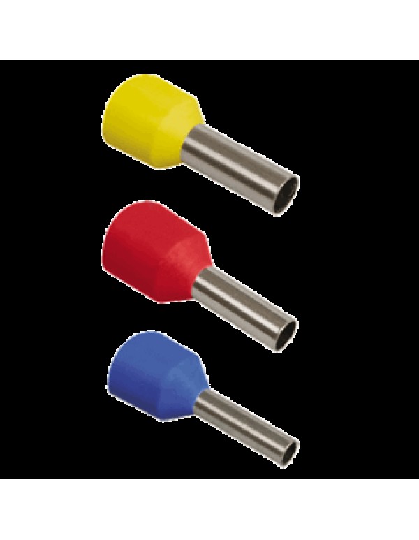 Наконечник-гильза Е7508 0,75мм2 с изолированным фланцем (100шт) | SQ0512-0011 | TDM