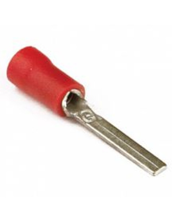 DKC 2B11LP Наконечник штыревой плоский с изолированным фланцем 1,5-2,5 кв.мм 2,5х17 мм (НШПИ)