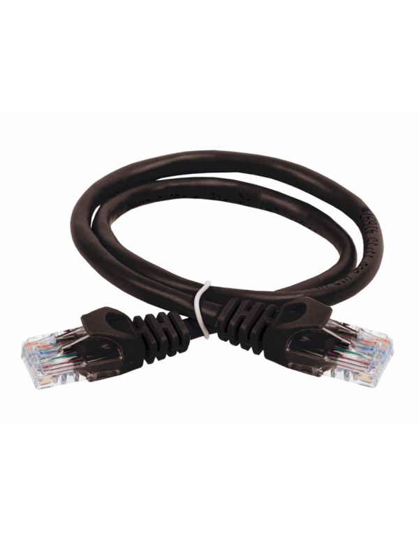 Коммутационный шнур (патч-корд), кат.5Е UTP, 2м, черный | PC09-C5EU-2M | ITK