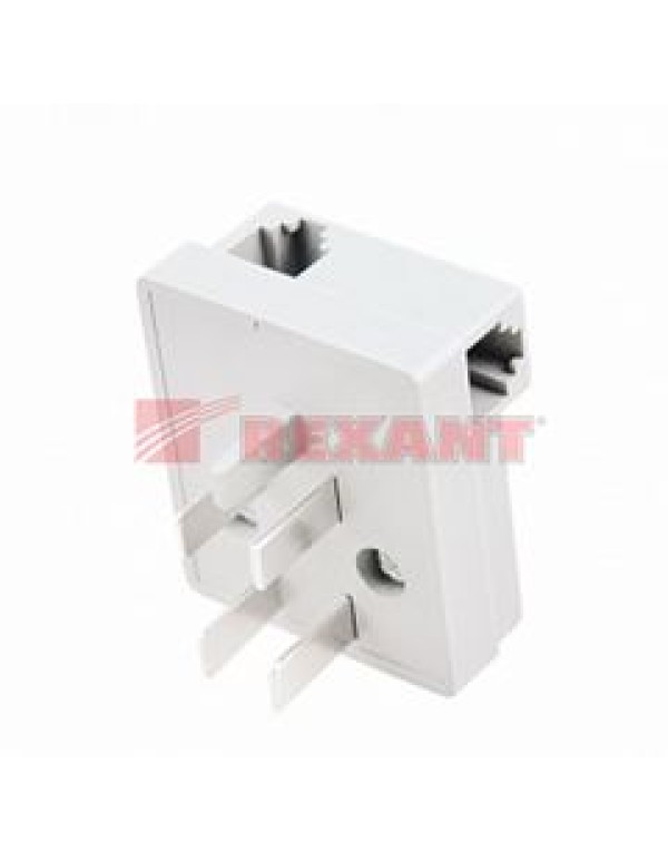 Телефонная вилка-адаптер  2 выхода