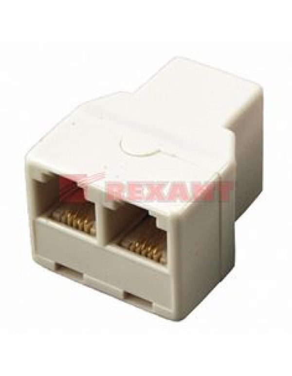 Телефонный двойник 1х гнездо -- 2х гнезда 6P4C