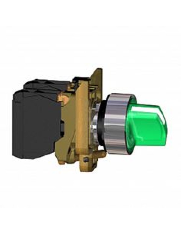 Селекторный переключатель SE 2-позиционный с рукояткой зеленый (XB4BK123G5)