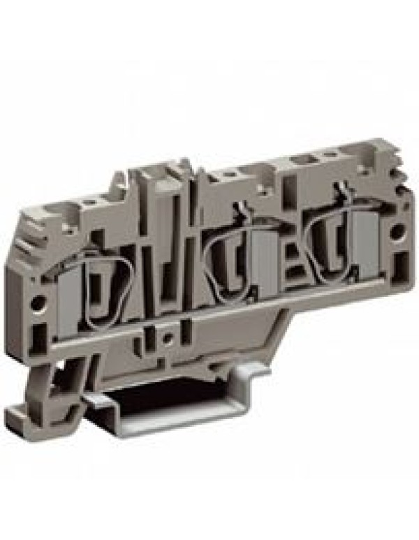 HMM.4/1+2GR, проходной зажим 4,0 кв.мм серый 1 ввод/2 вывода код ZHM210GR DKC