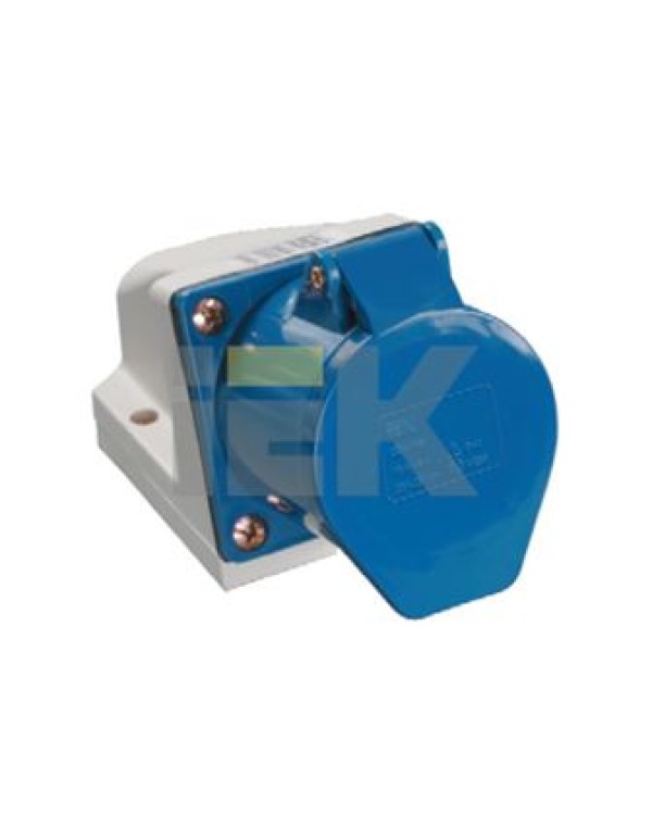 Розетка 113 стационарная 2Р+РЕ 16А 220В IP44 | PSR11-016-3 | IEK