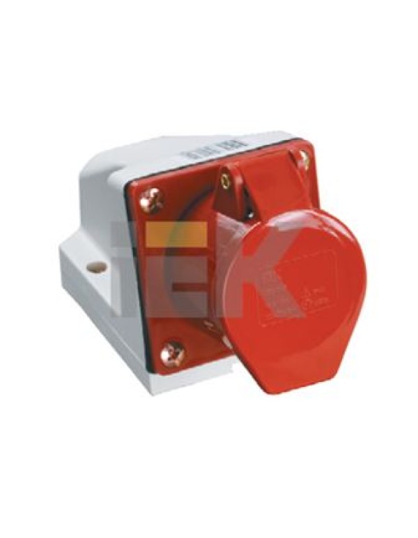 Розетка 114 стационарная 3Р+РЕ 16А 380В IP44 | PSR12-016-4 | IEK