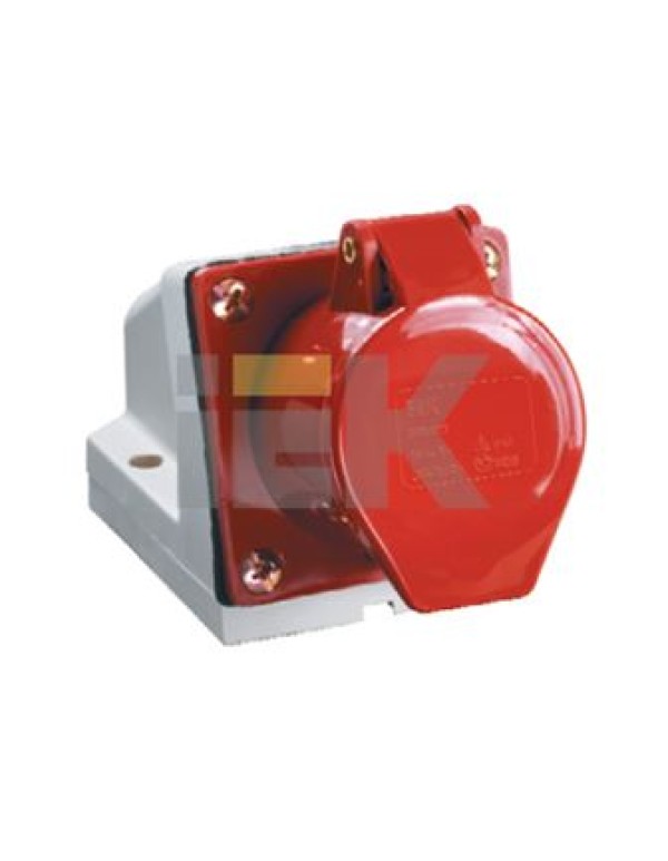 Розетка 124 стационарная 3Р+РЕ 32А 380В IP44 | PSR12-032-4 | IEK