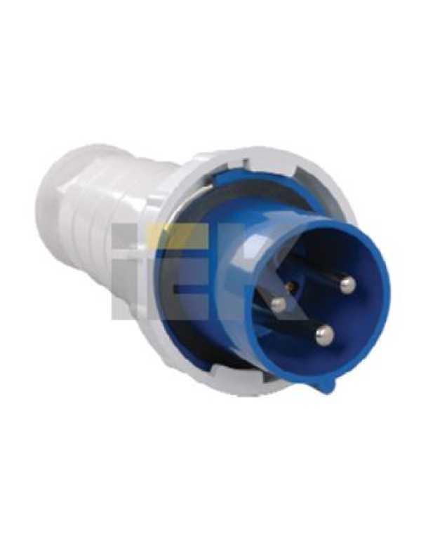 Вилка 033 2Р+РЕ 63А 220В IP54 | PSR01-063-3 | IEK