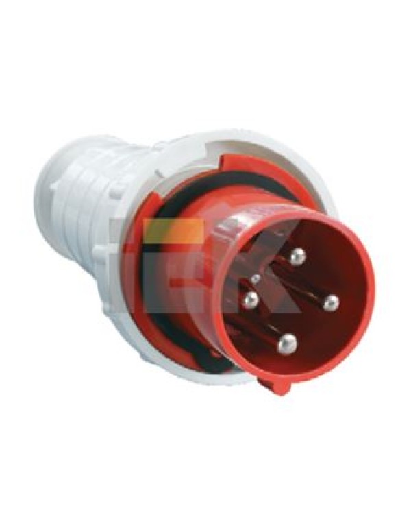 Вилка 034 3Р+РЕ 63А 380В IP54 | PSR02-063-4 | IEK